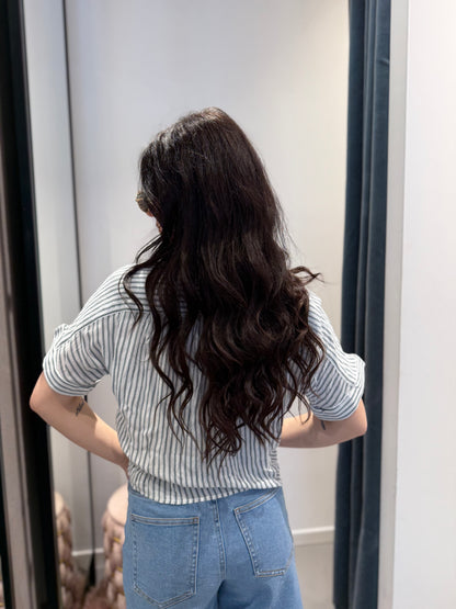 only camicia righe nodo
