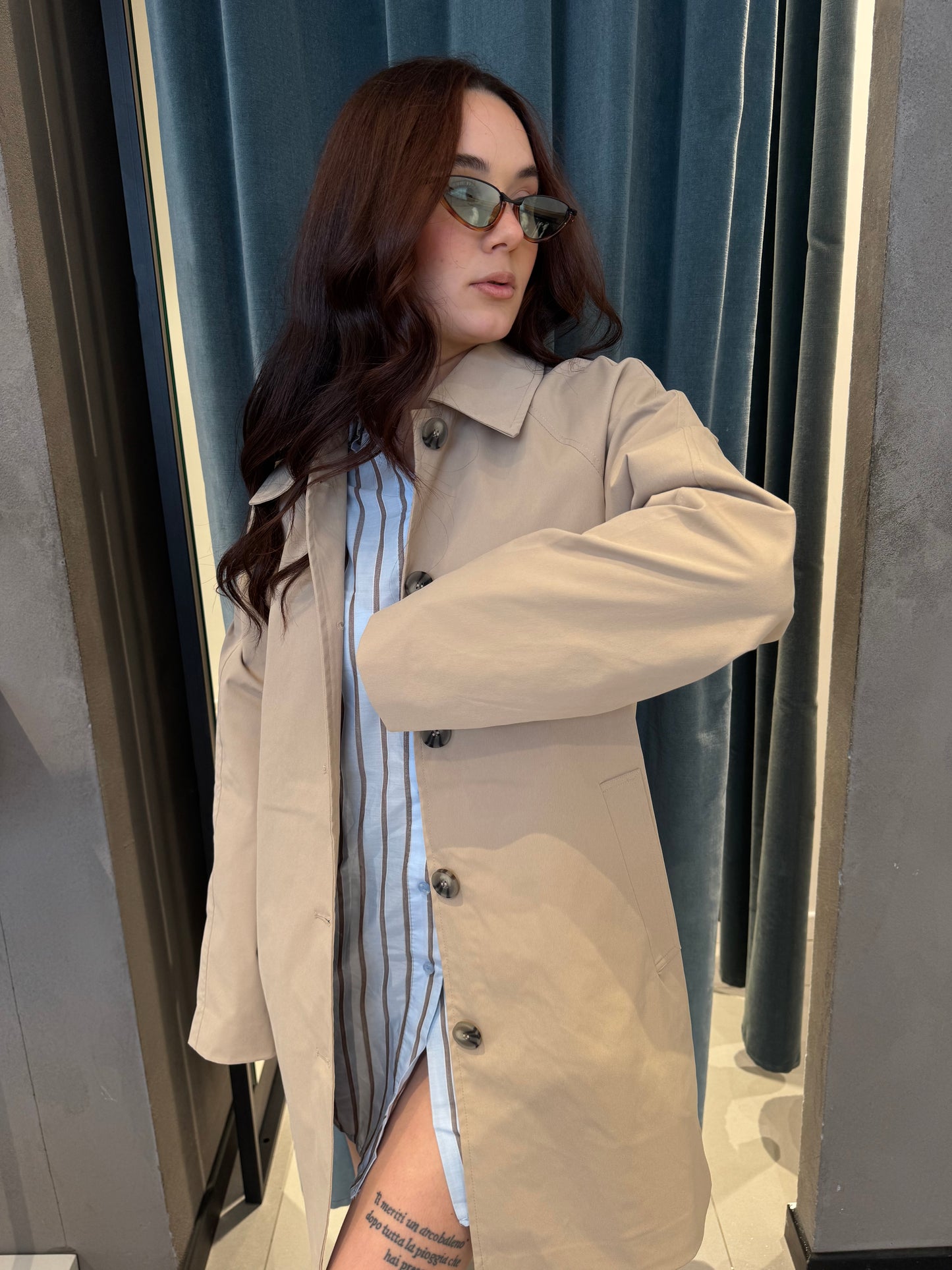 only cappotto midi bottoni