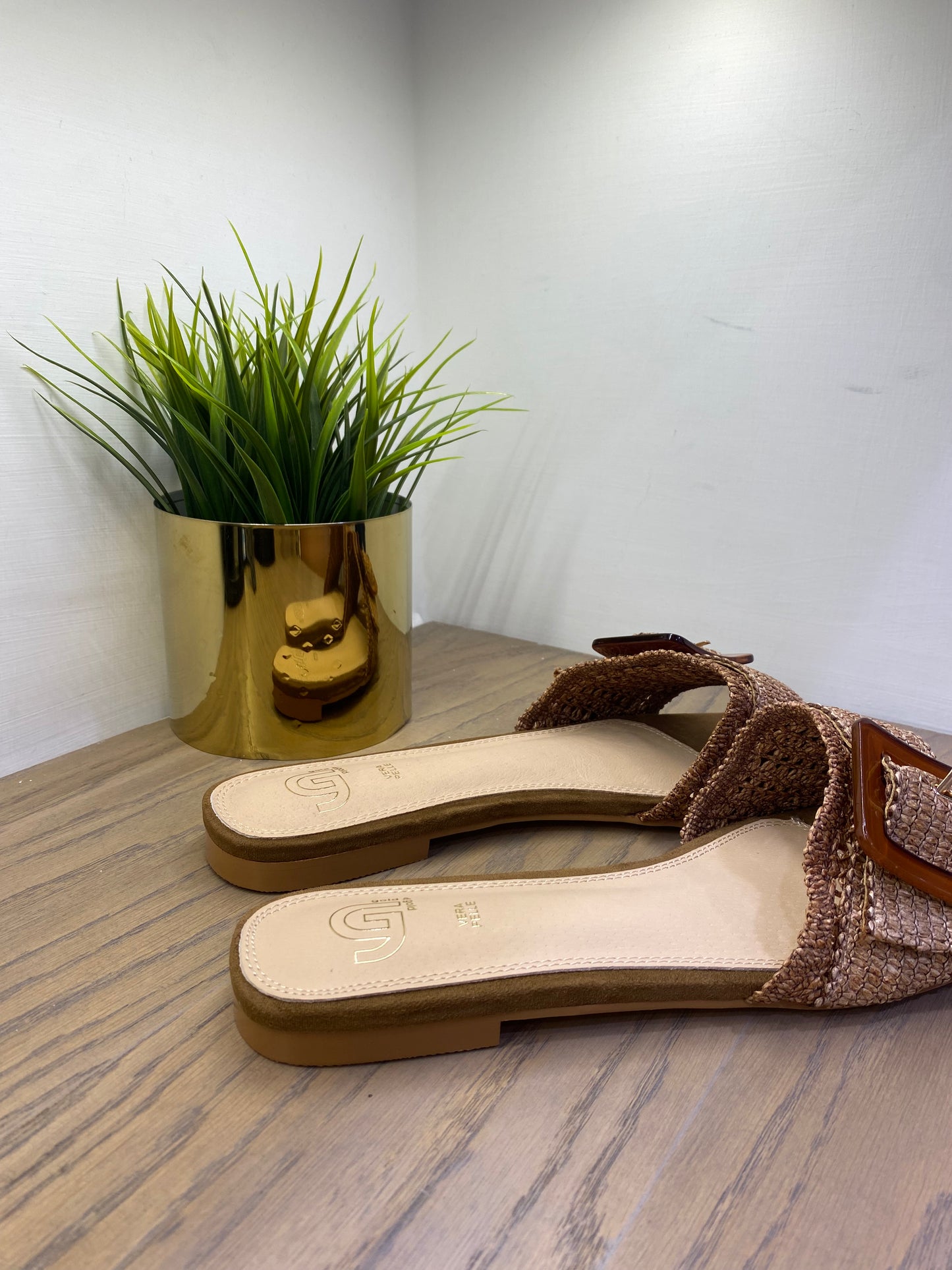 gold sandalo basso accessorio