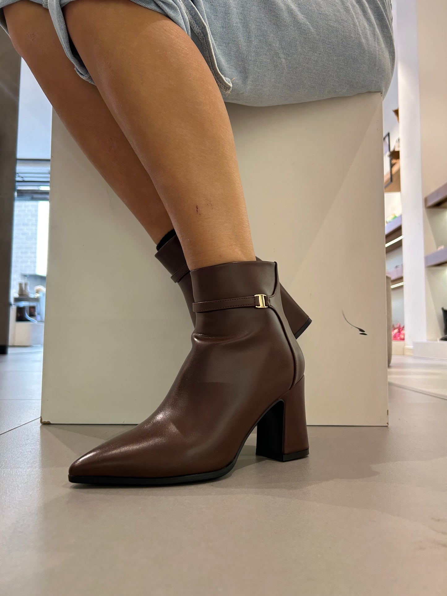 exe' tronchetto fascia in pelle