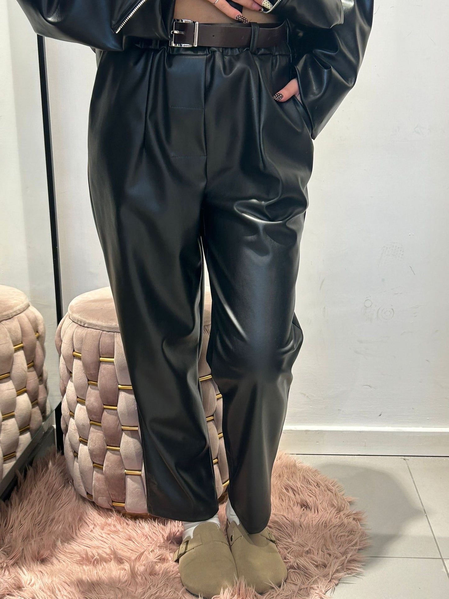 isabel panta ecopelle cintura