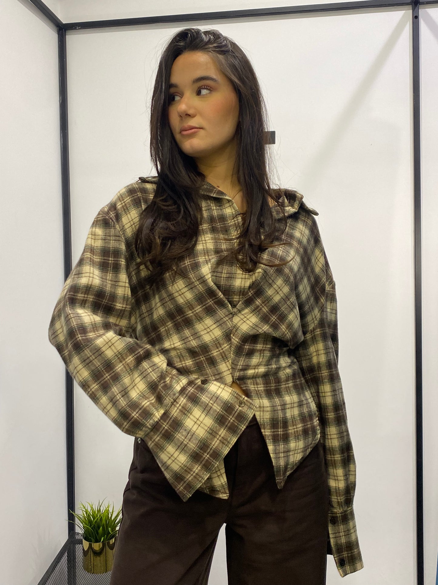 chic camicia avvitata laccio retro