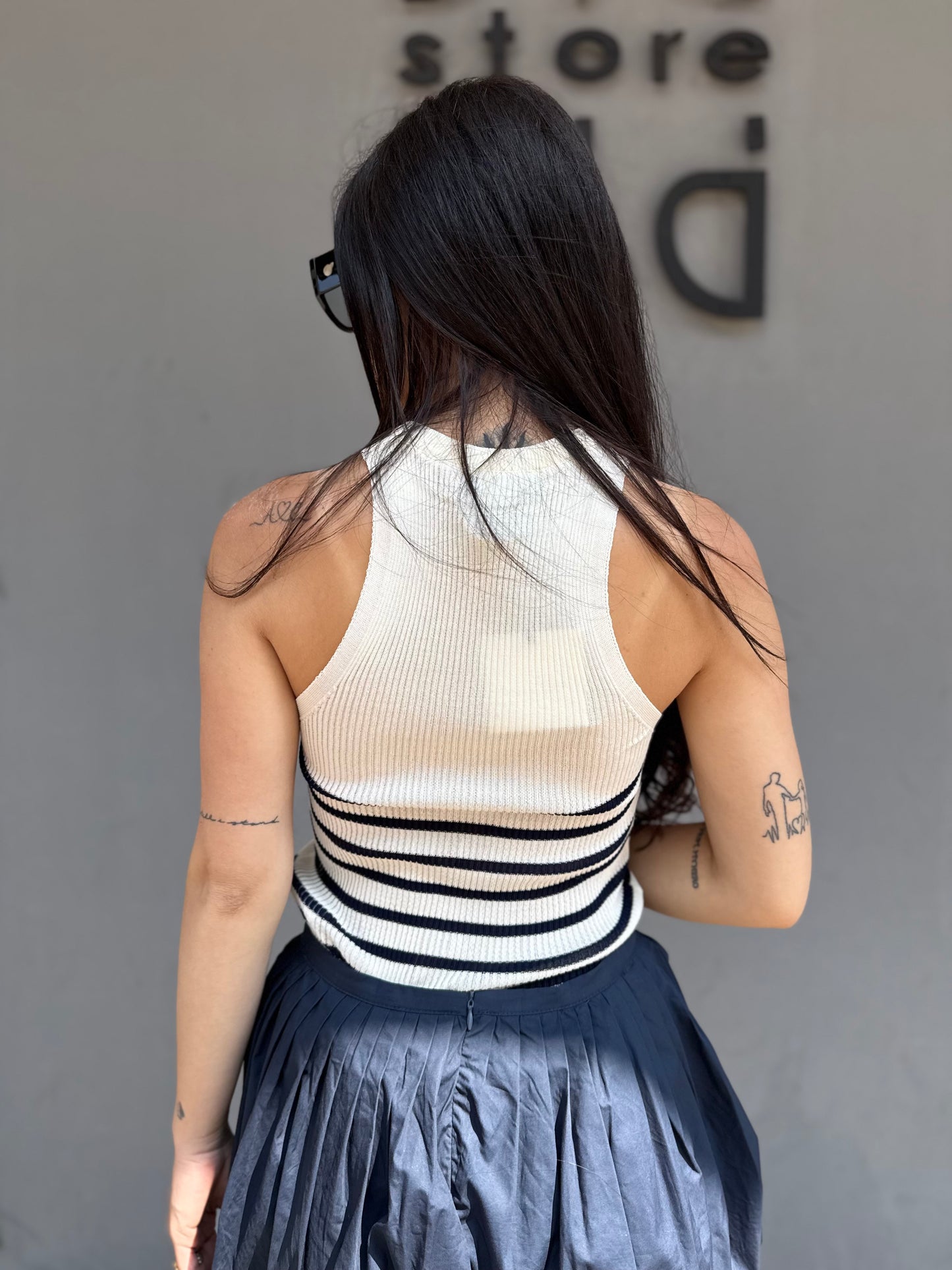 lumina canotta filo righe