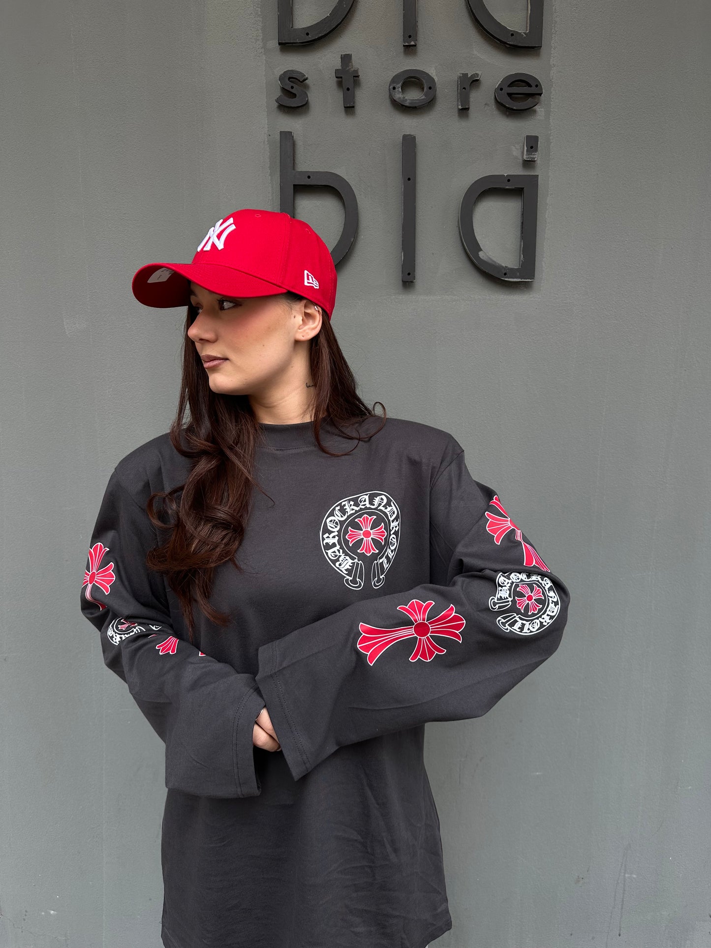 barock t-shirt m/m logo fronte