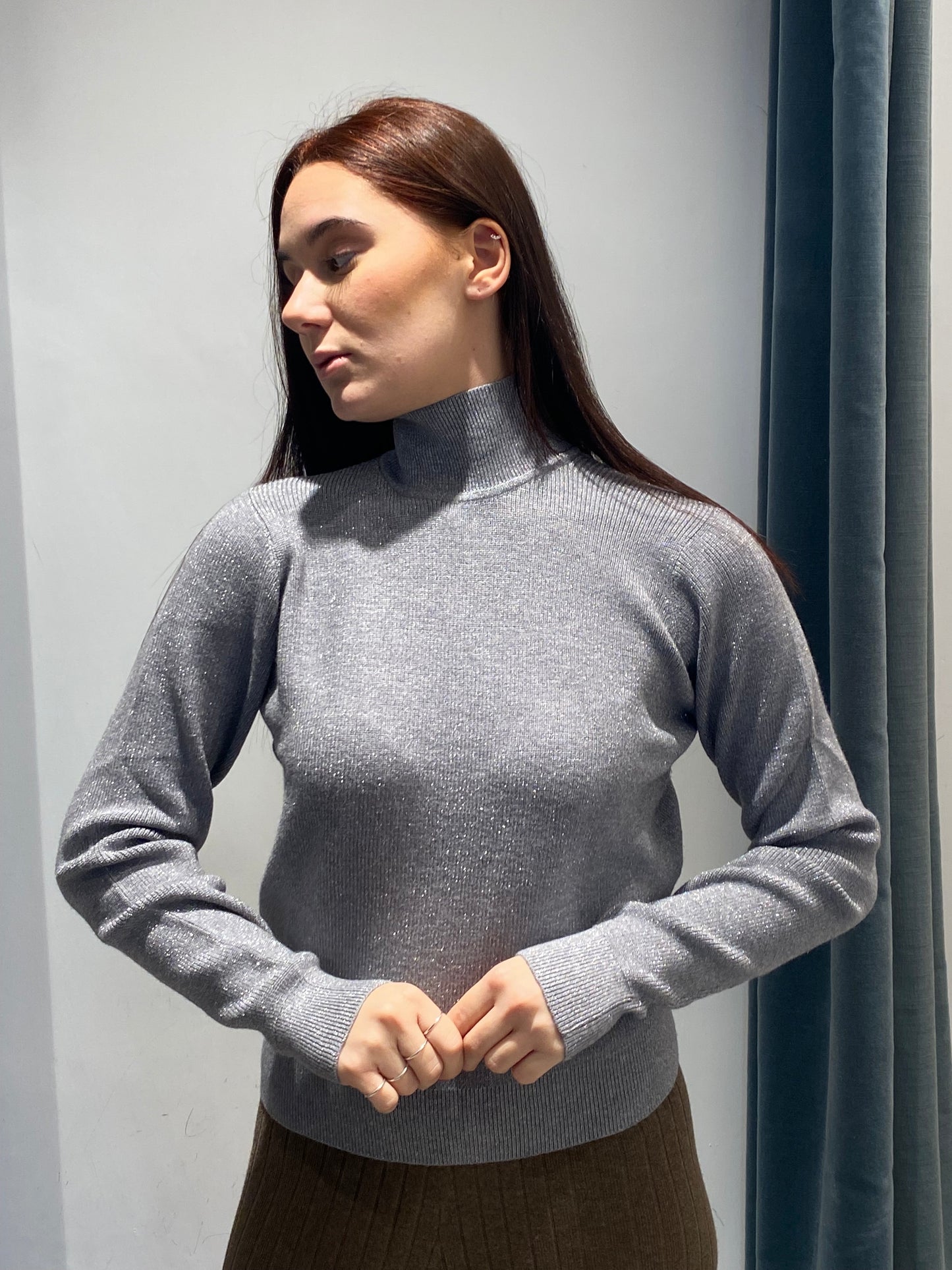 egg pull mezzo collo lurex