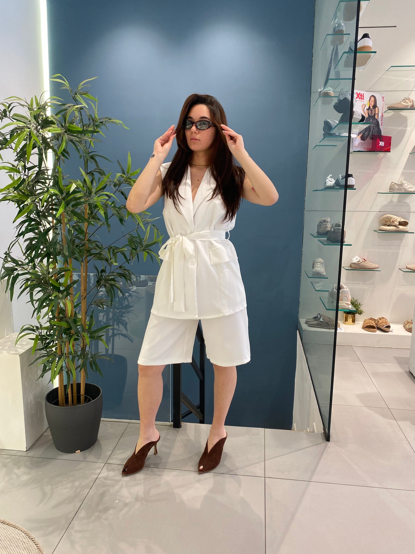 isabel cordset gilet + bermuda