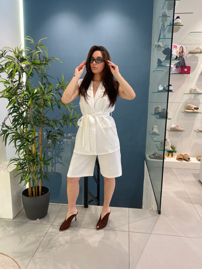 isabel cordset gilet + bermuda