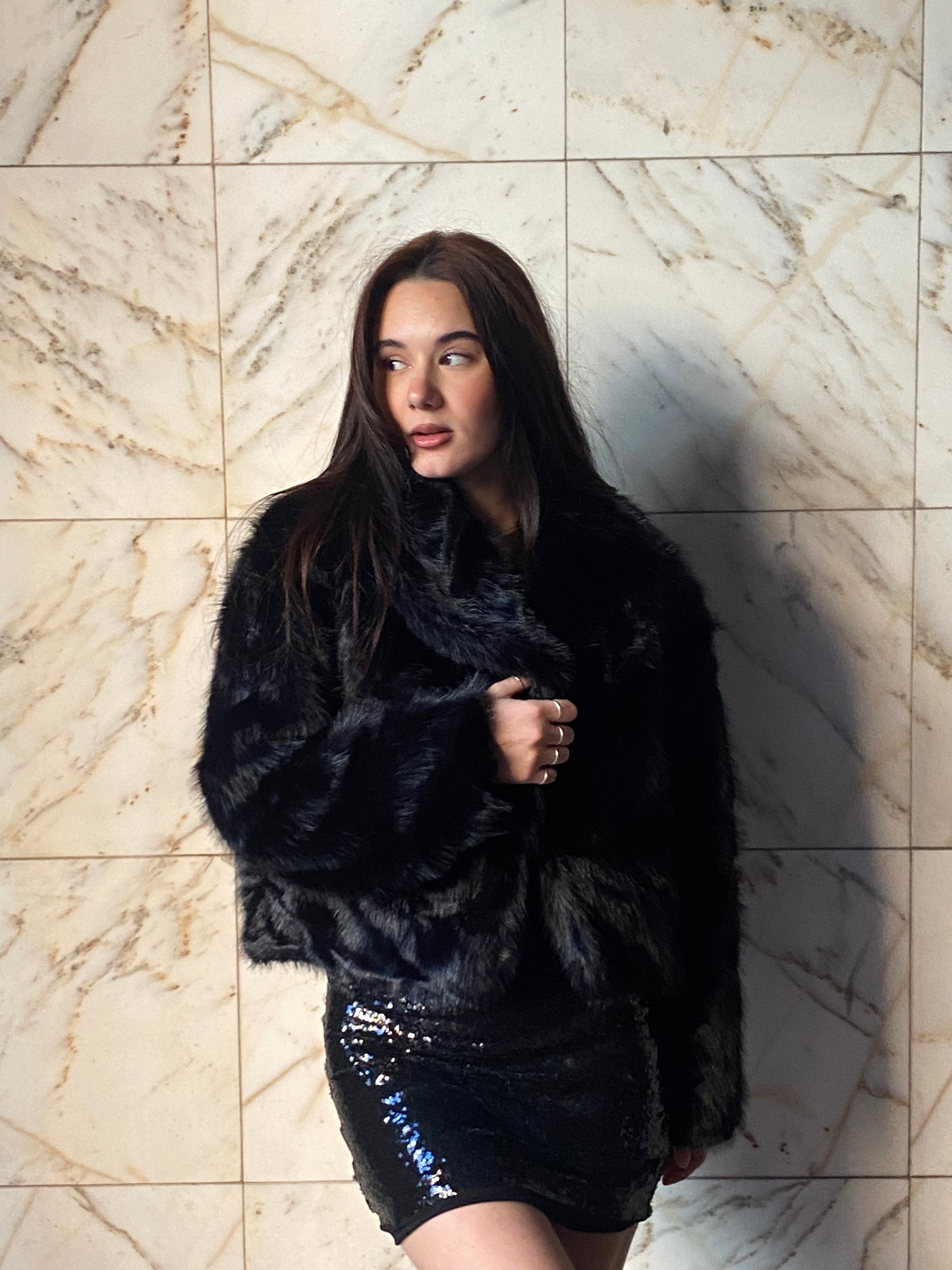 laura ecopelliccia crop