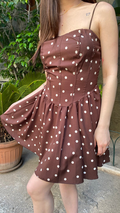 luna mini dress pois coppe