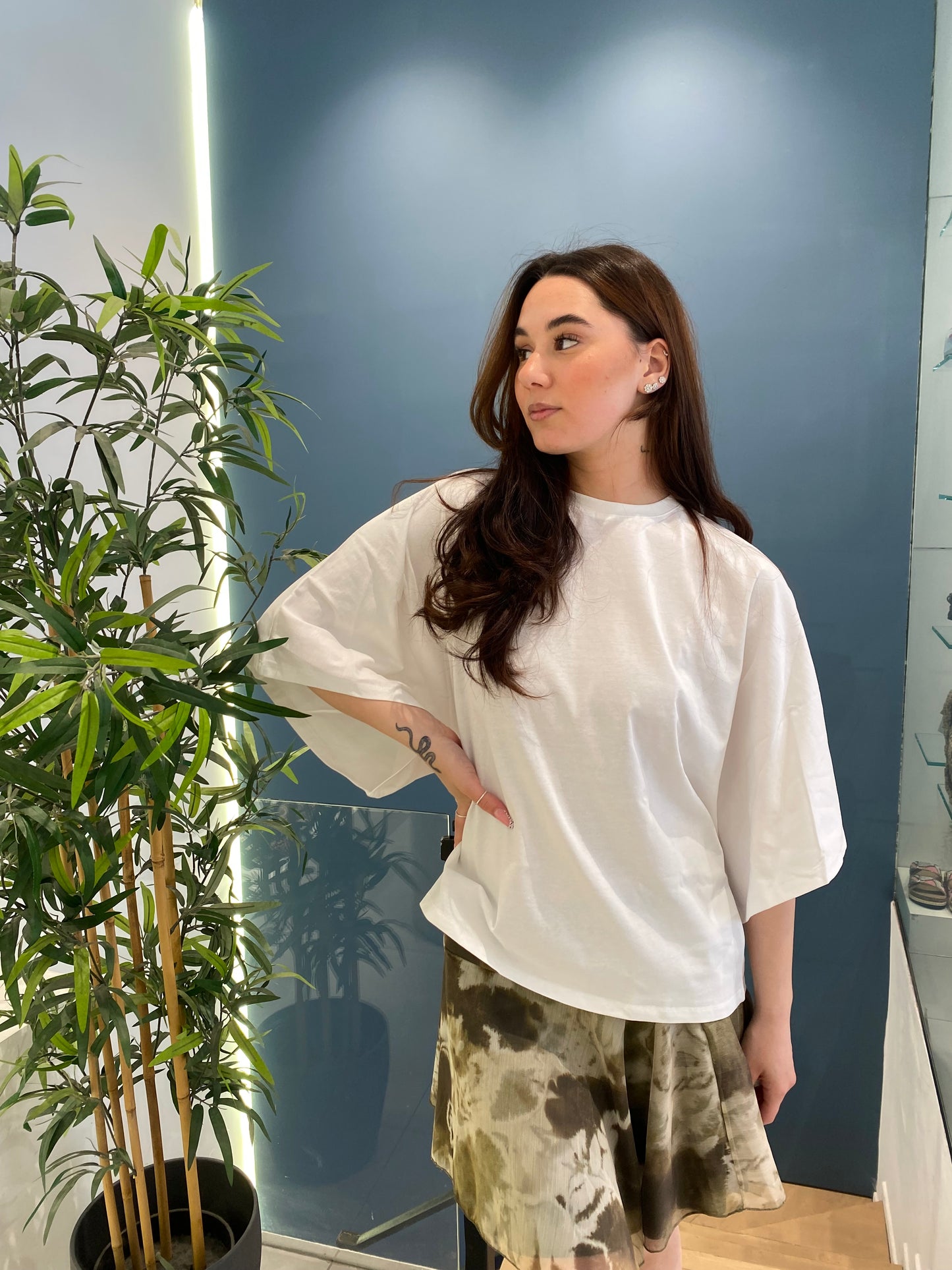 two way t-shirt manica ampia