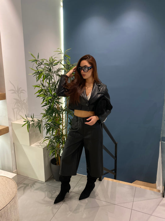 chic giacca crop eco