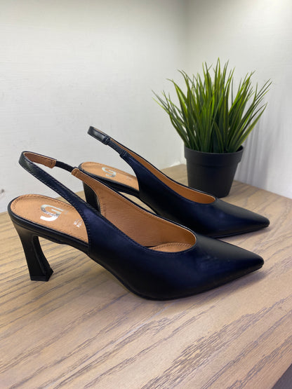 gold slingback punta affusolata