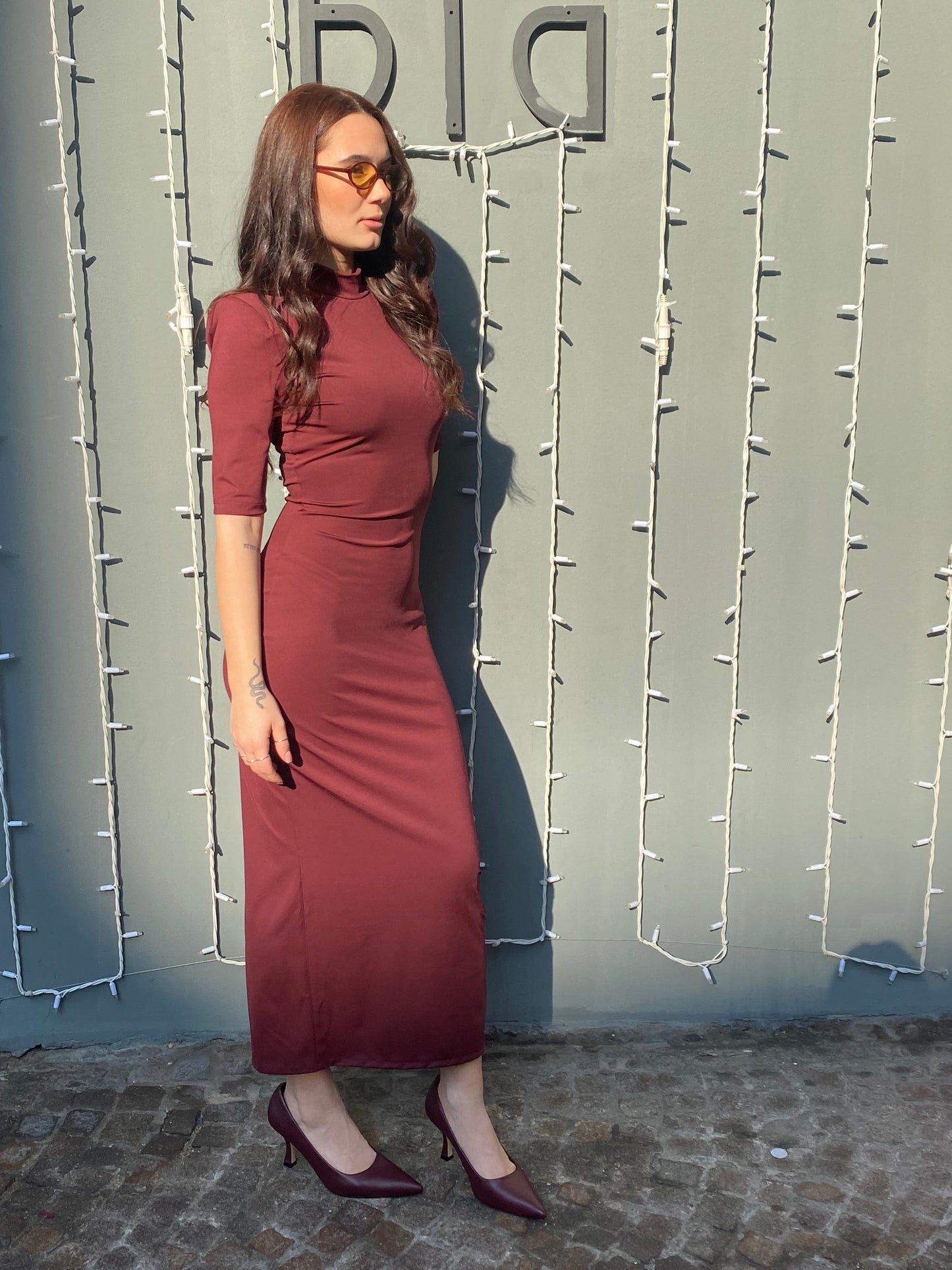 victor dress midi spalline