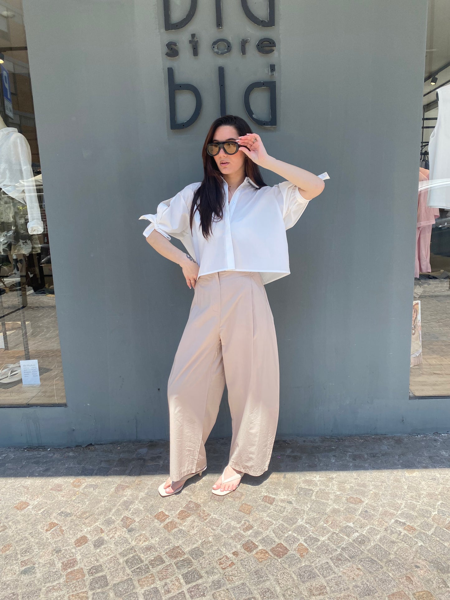two way camicia con fiocco manica