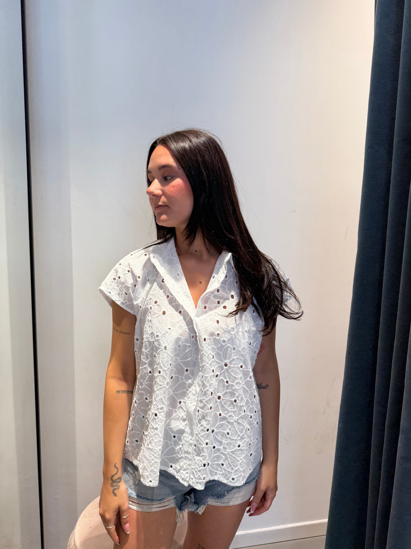 ornella b camicia pizzo