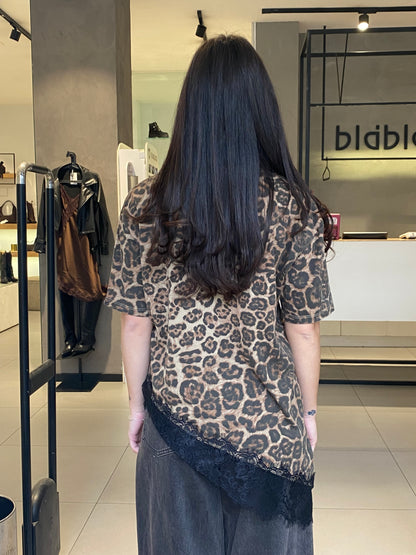 lumina t-shirt maculata pizzo