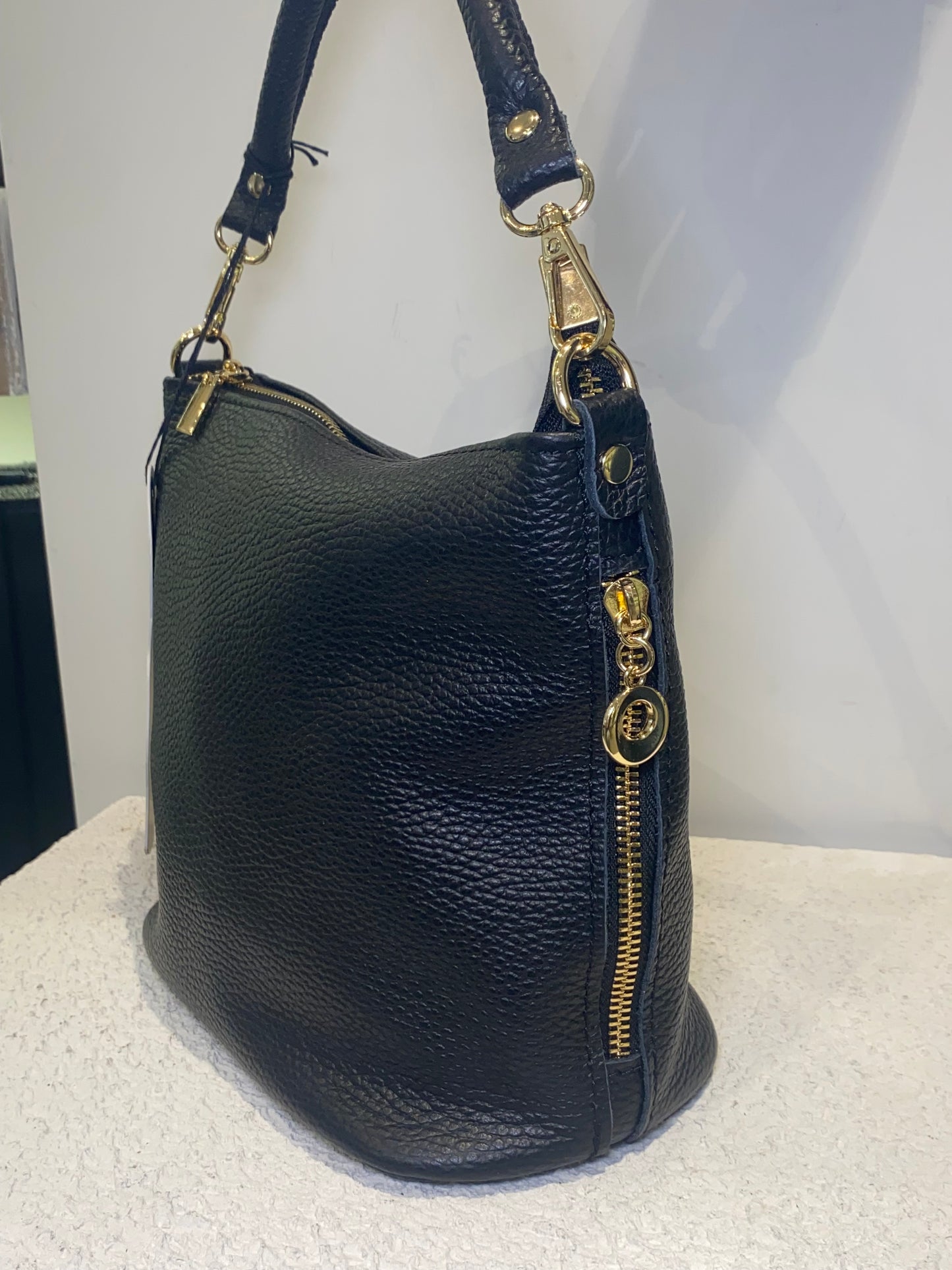 good vibes borsa zip laterali