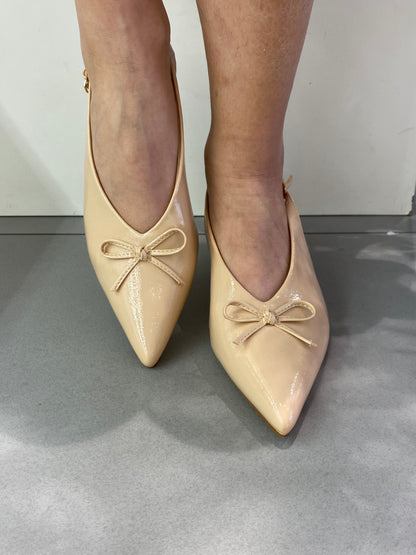 gold sling back fiocco