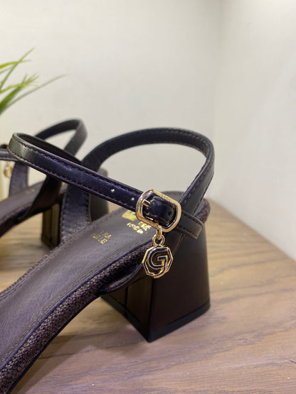 gold sandalo raffia fiore rosa