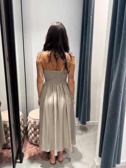 cor01 long dress laccio spalla