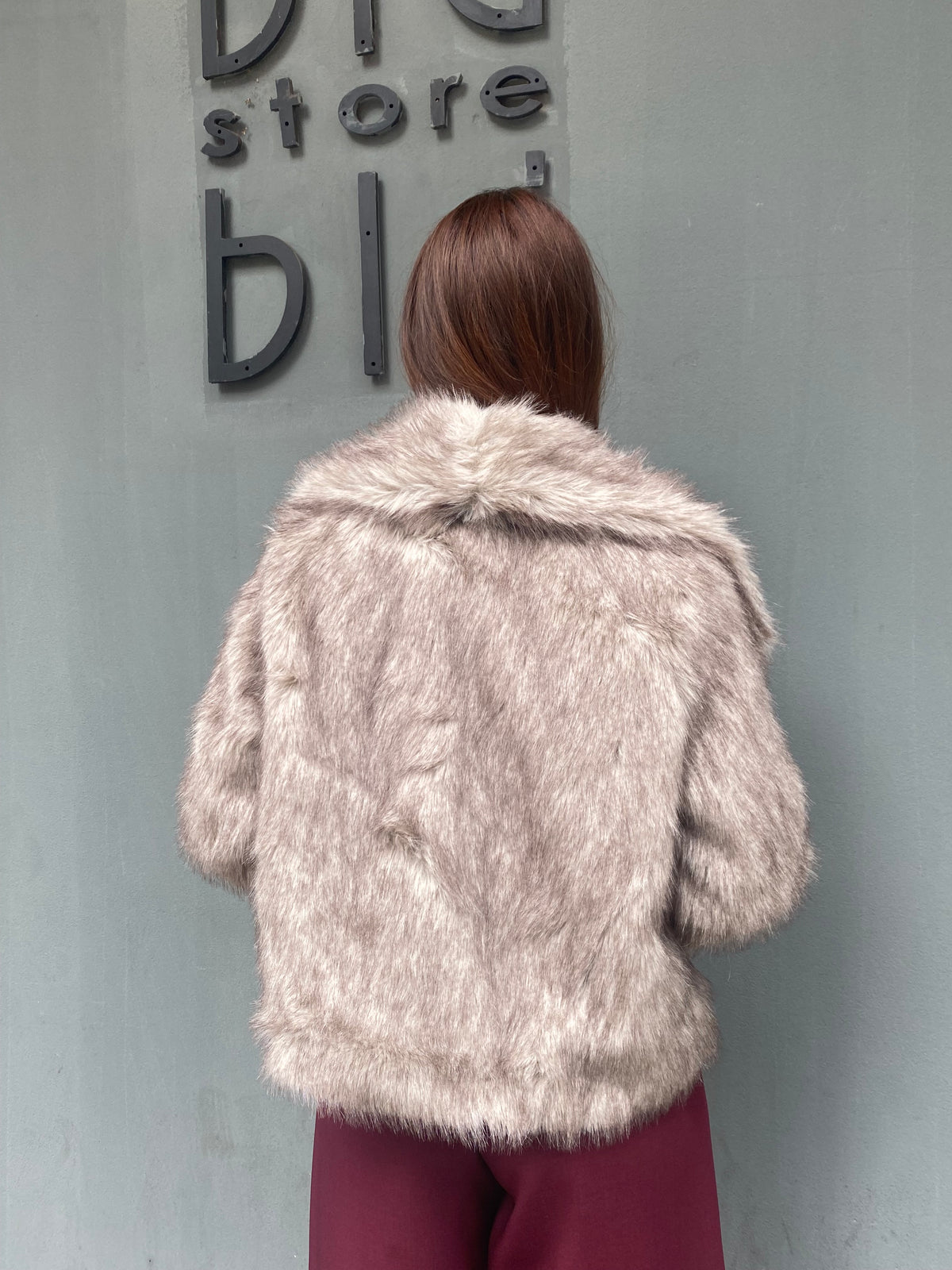 only eco pelliccia crop