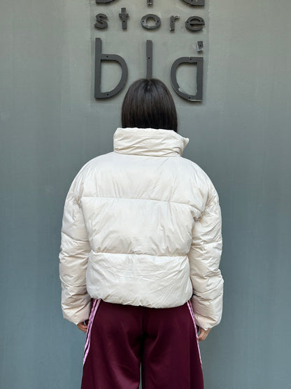 glitter piumino crop