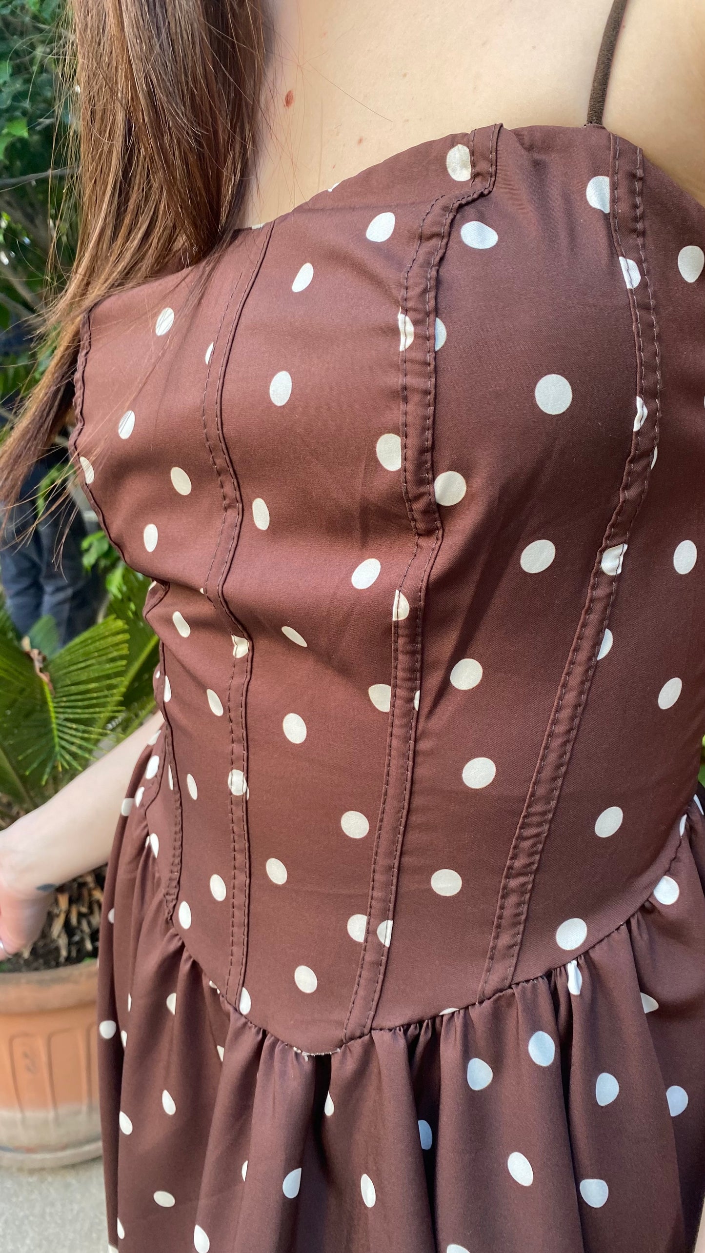 luna mini dress pois coppe