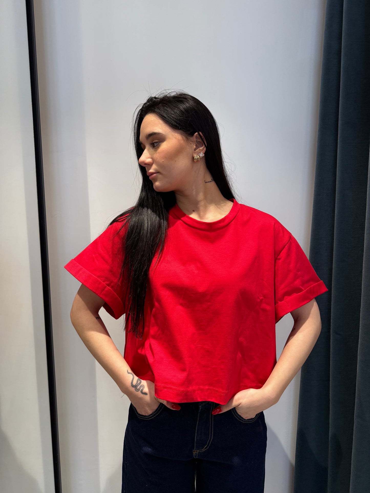 isabel t shirt over drop