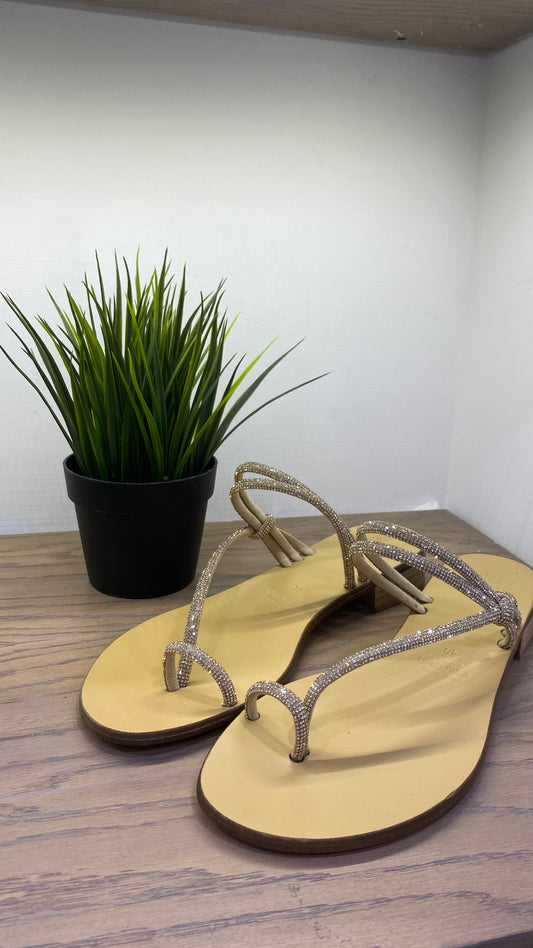 giovi infradito strass nodo