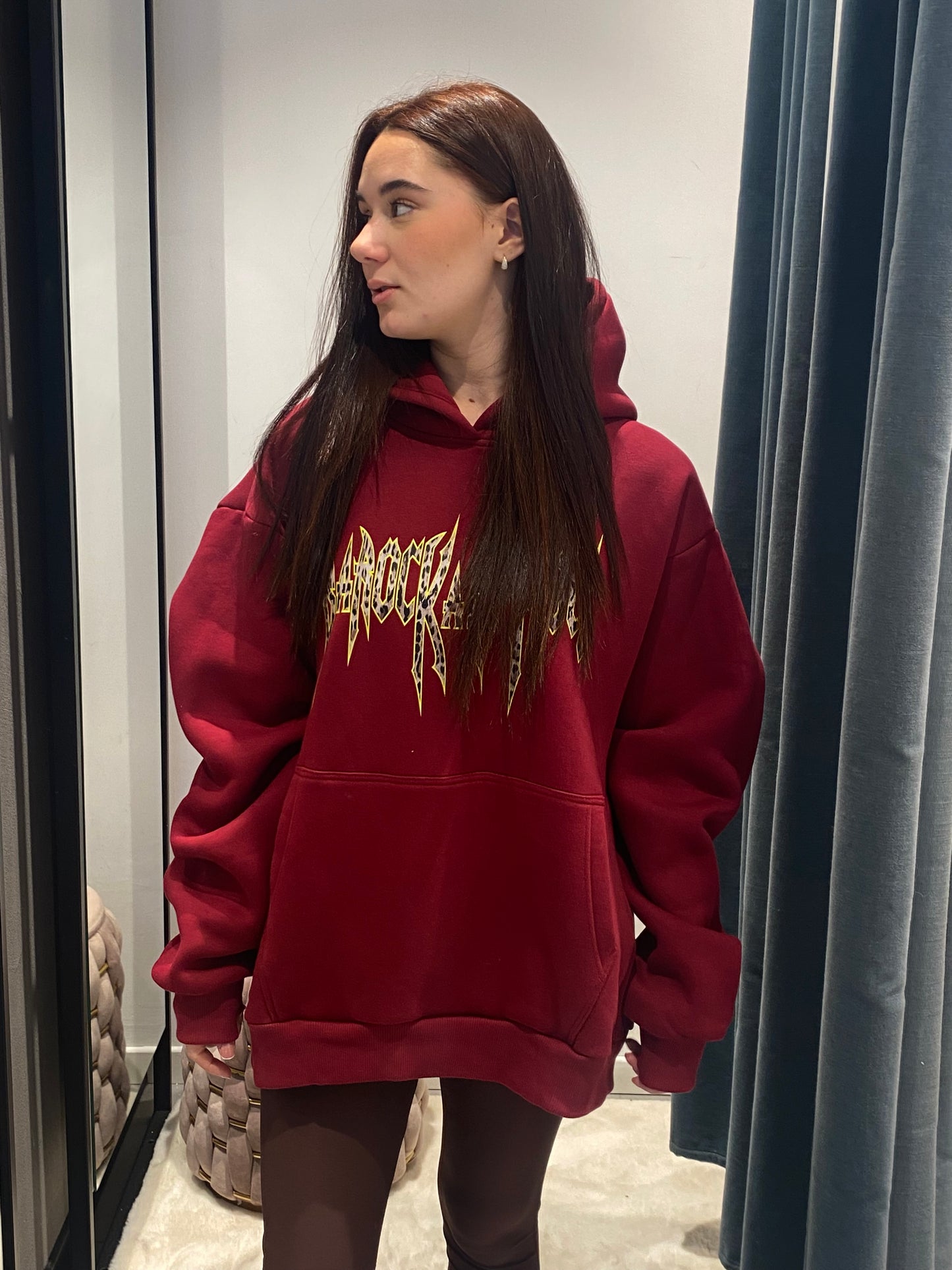 barock felpa scritta maculata