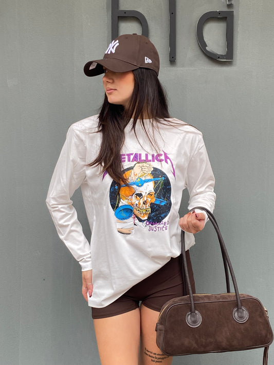 barock t-shirt metallica teschio