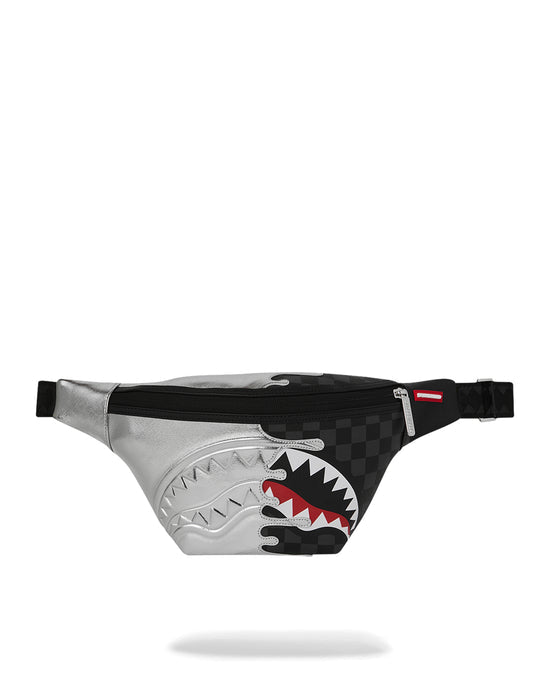 sprayground silver side drip black