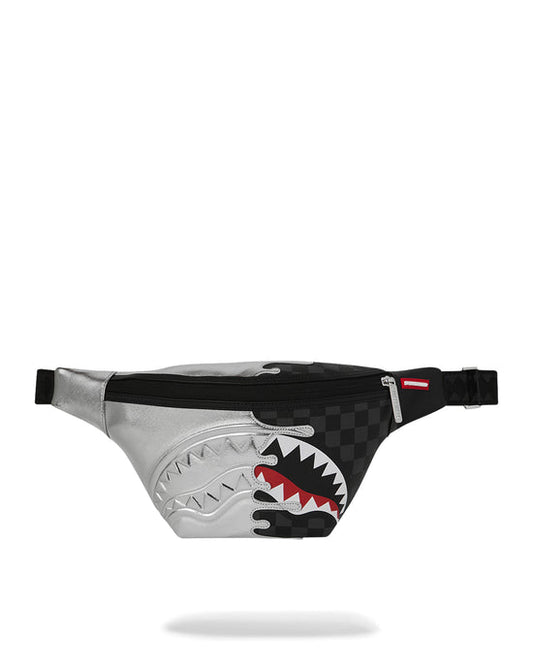 sprayground silver side drip black