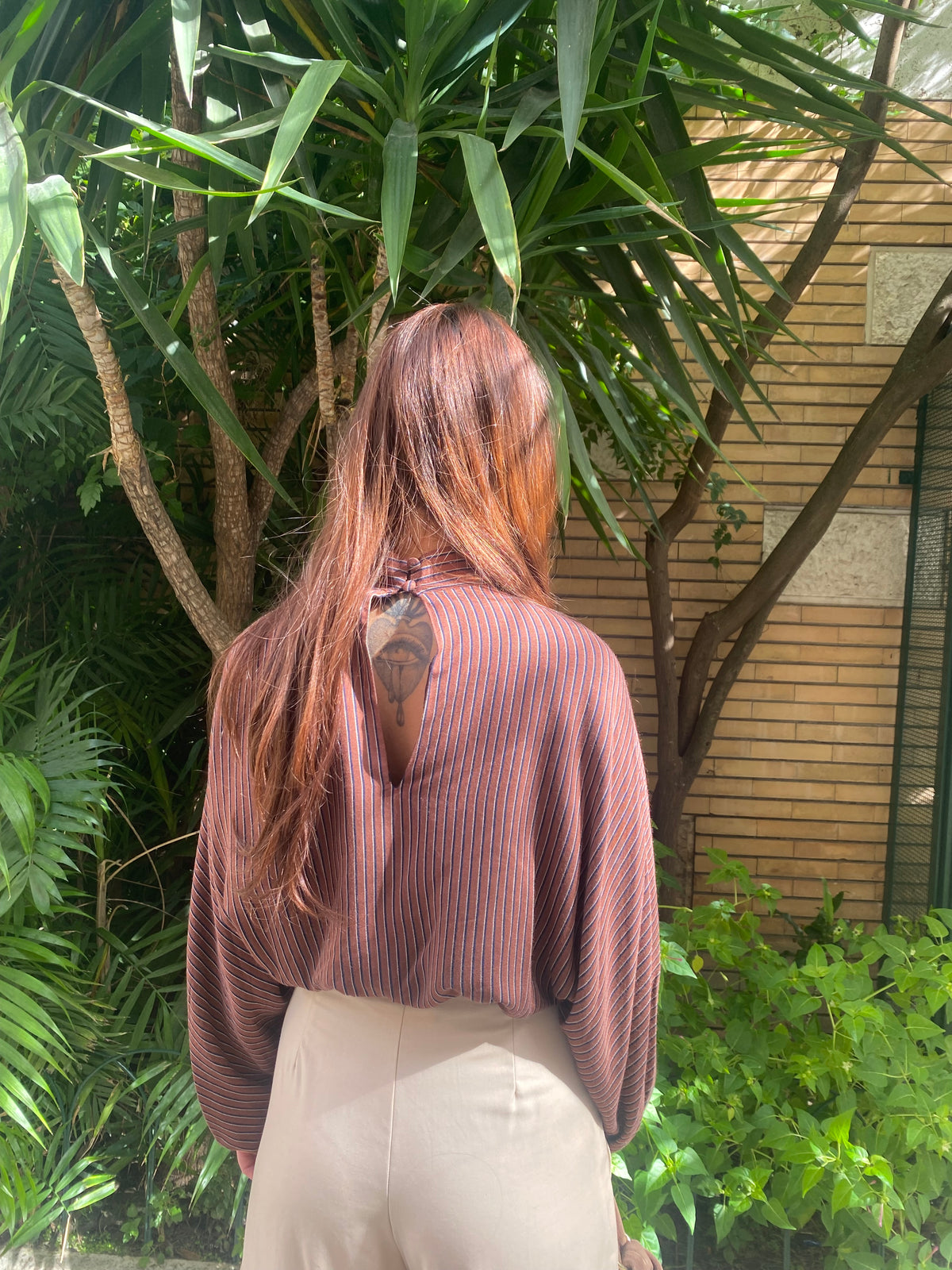 lumina casacca riga crop