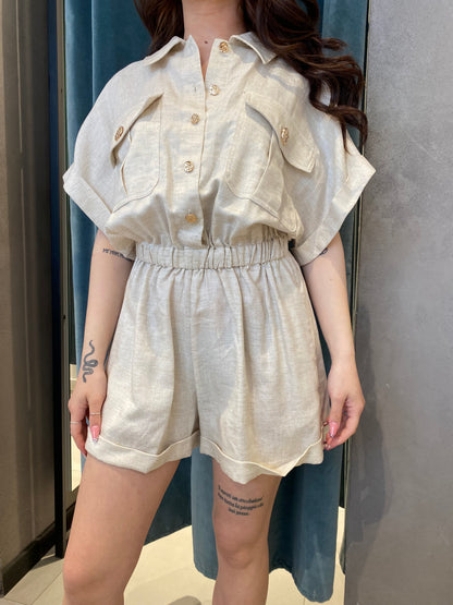 lumina tuta short bott oro