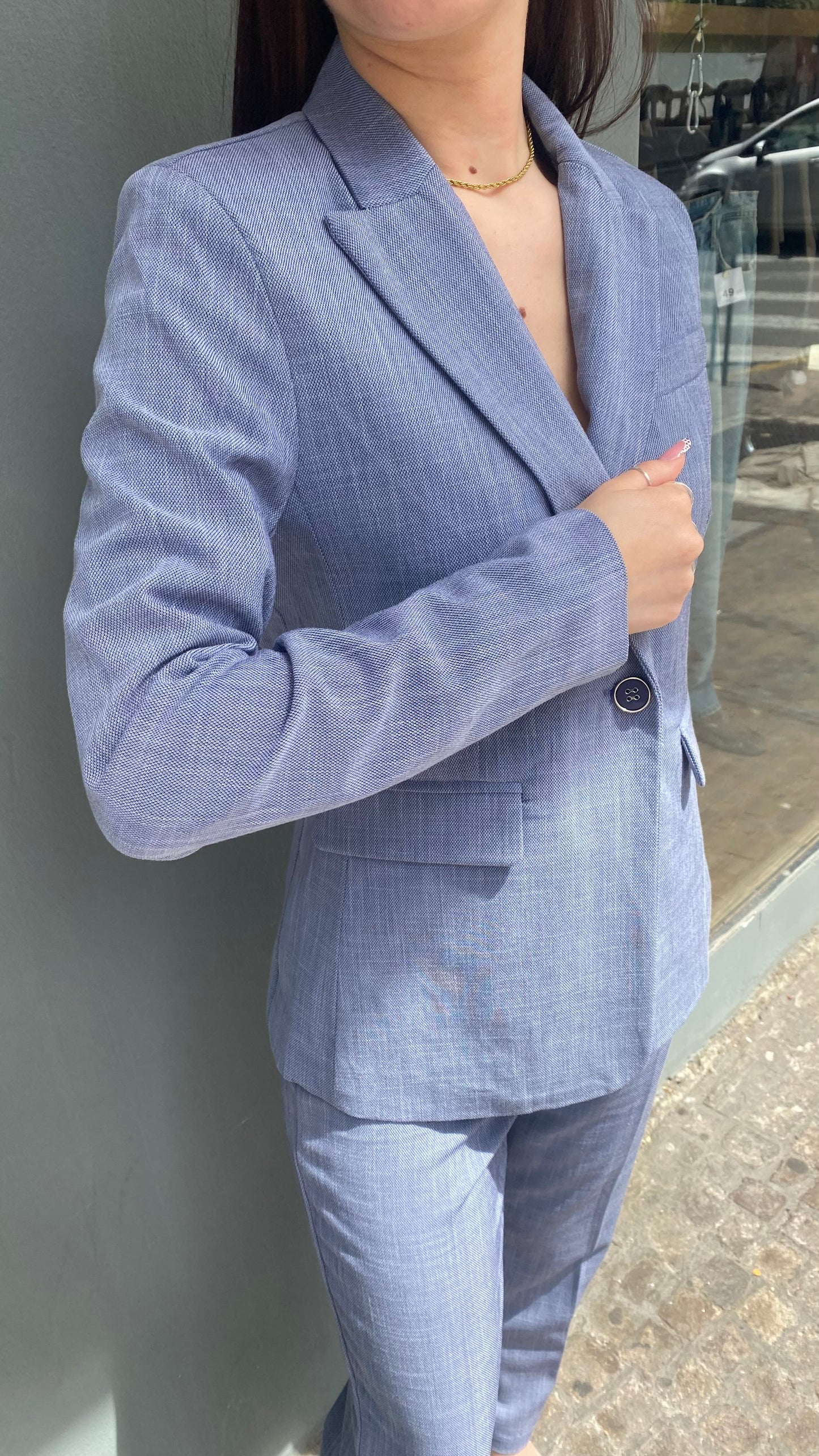 chic tailleur panta caviglia