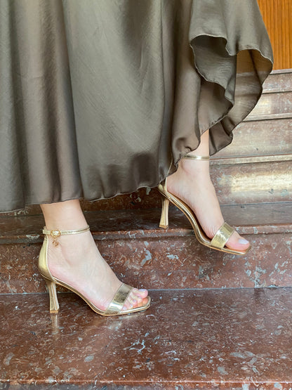 gold sandalo cavigliera basic