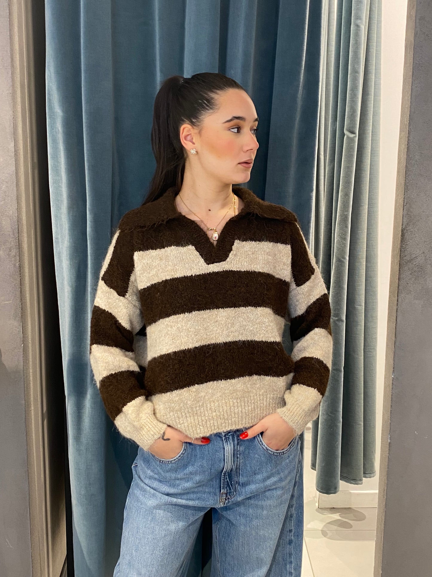 isabel pull polo fascia