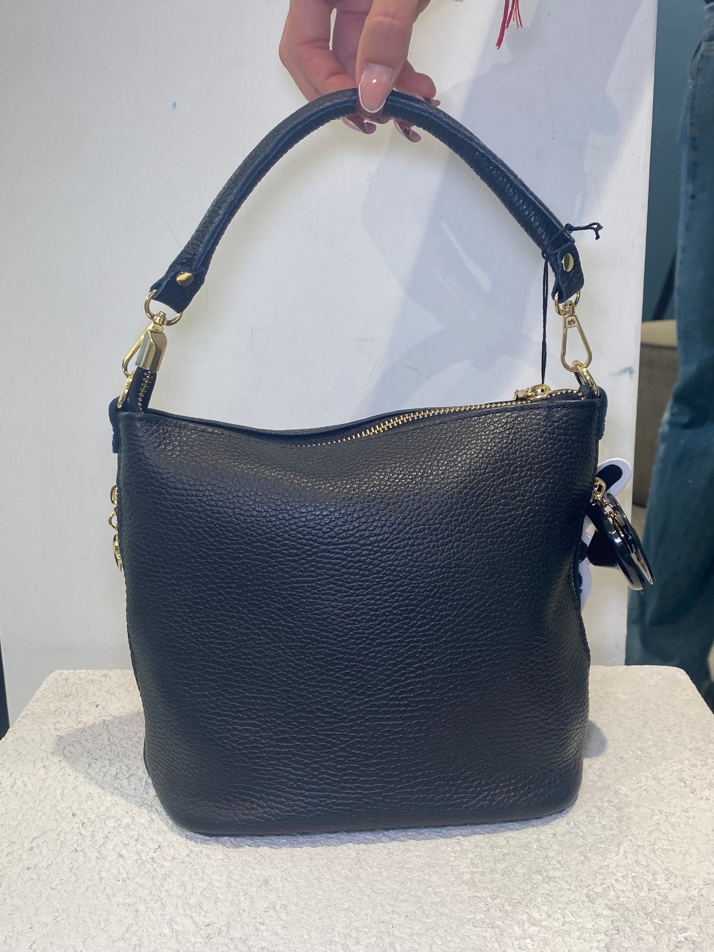 good vibes borsa zip laterali