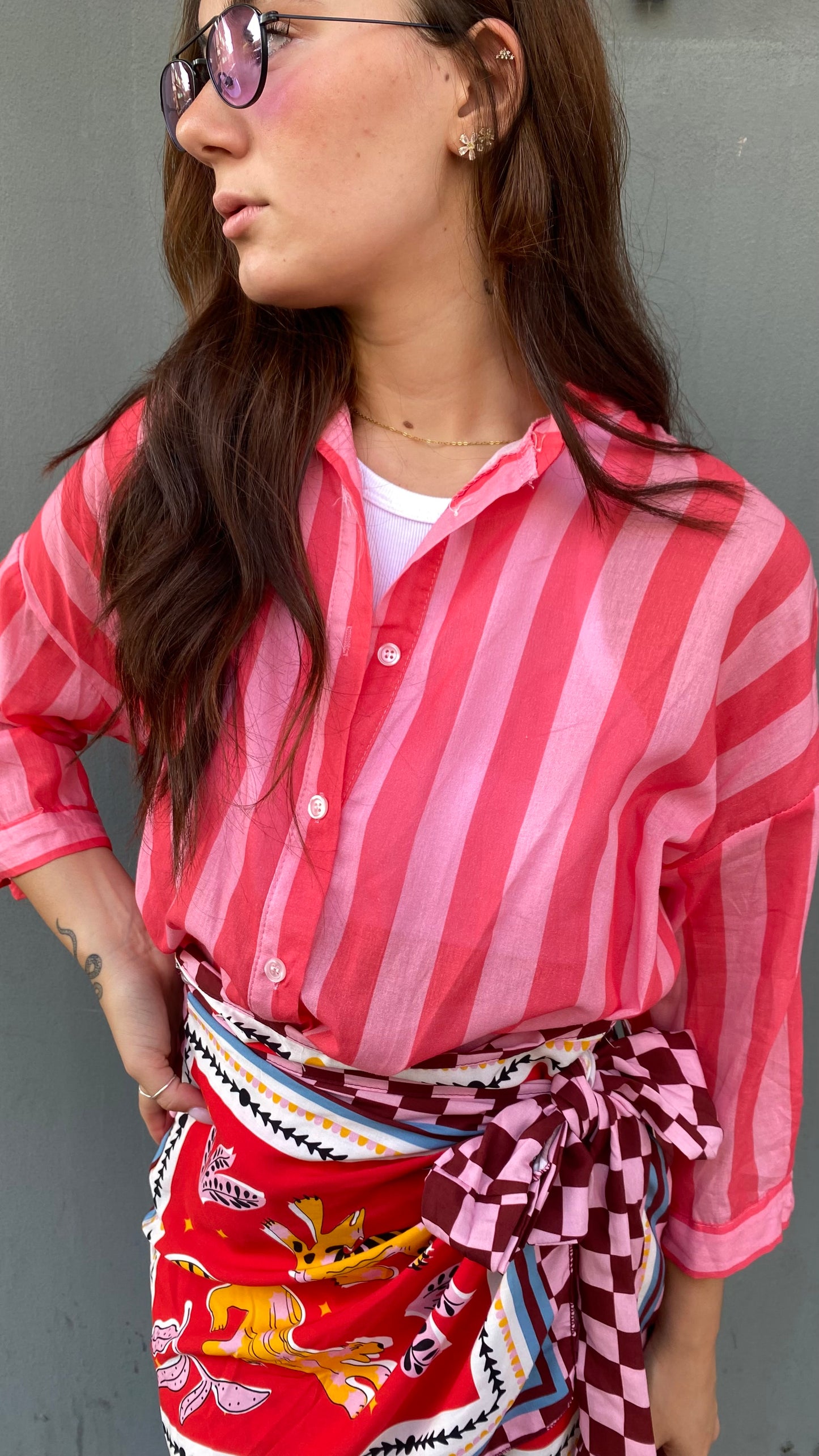 isabel camicia righe cotone
