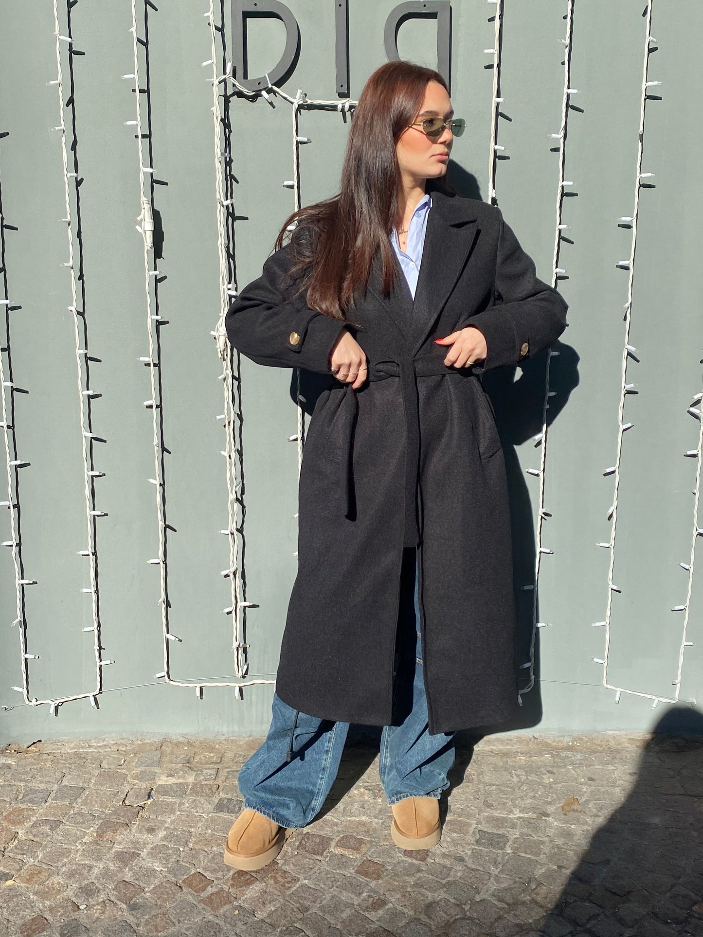 isabel cappotto basic cintura