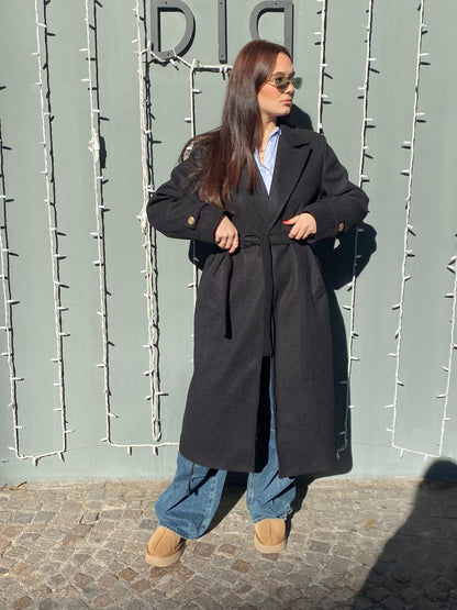 isabel cappotto basic cintura