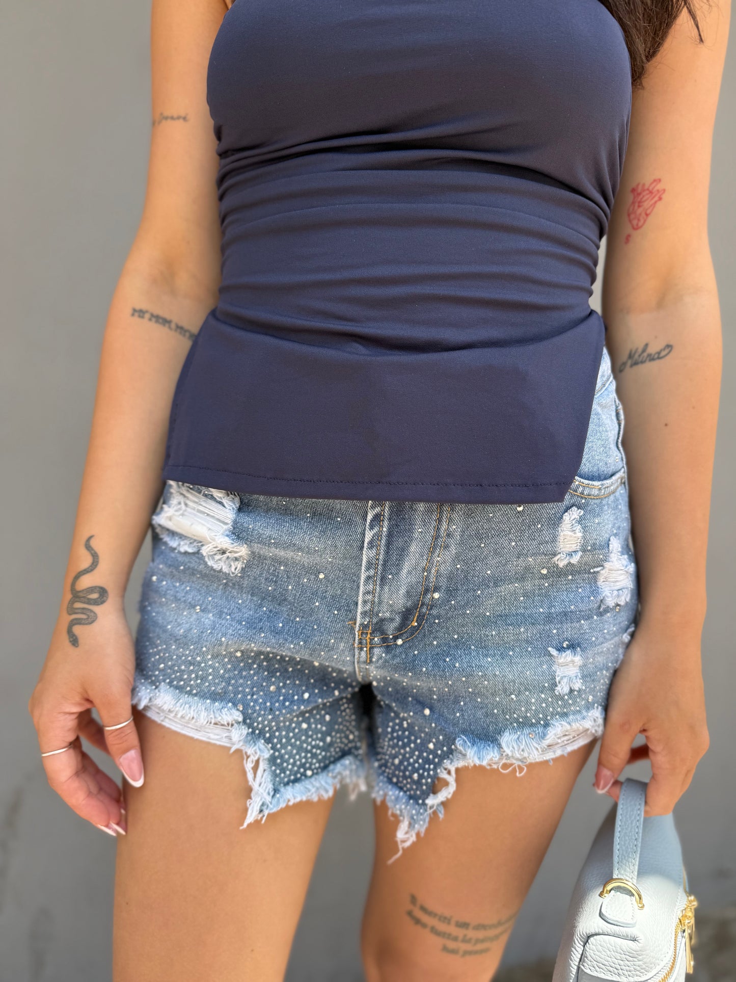 luna short strass