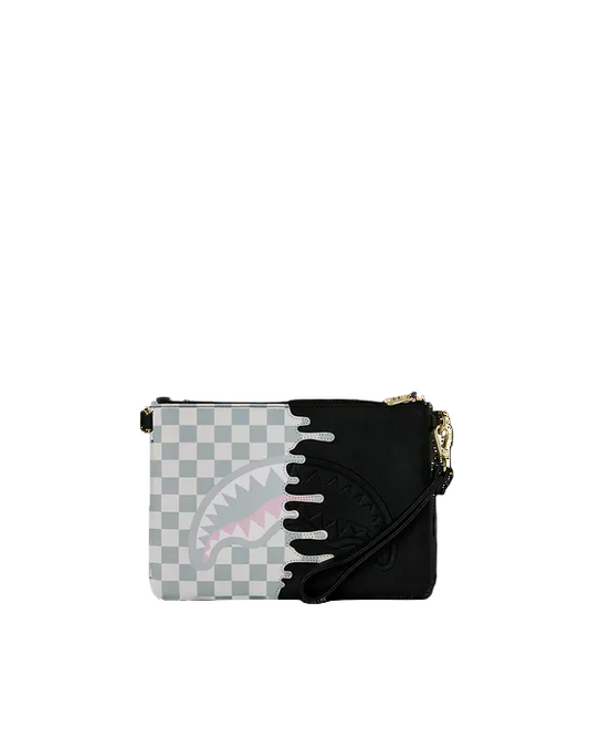 sprayground cream check pochette
