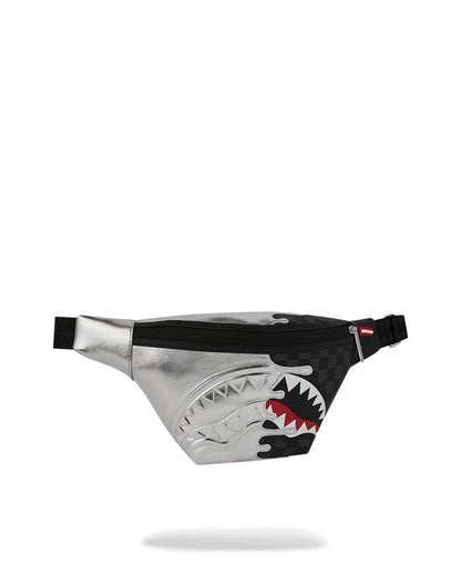 sprayground silver side drip black