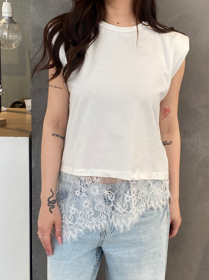 isabel t-shirt smanicata pizzo