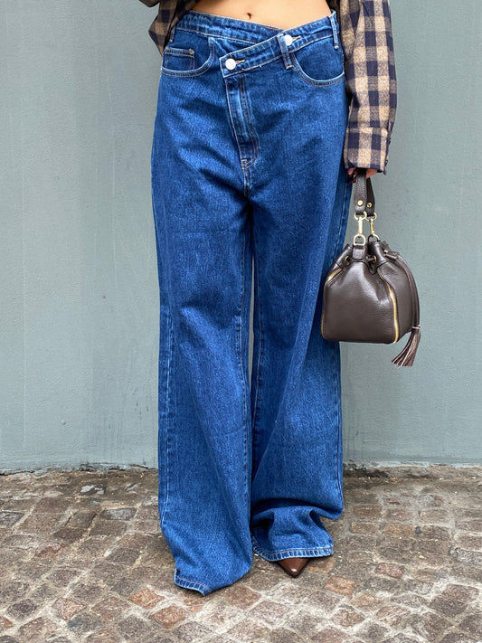 lumina jeans gamba larga