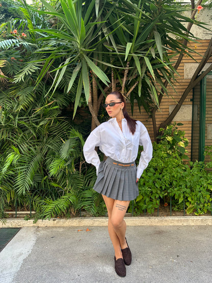 only mini pieghe check