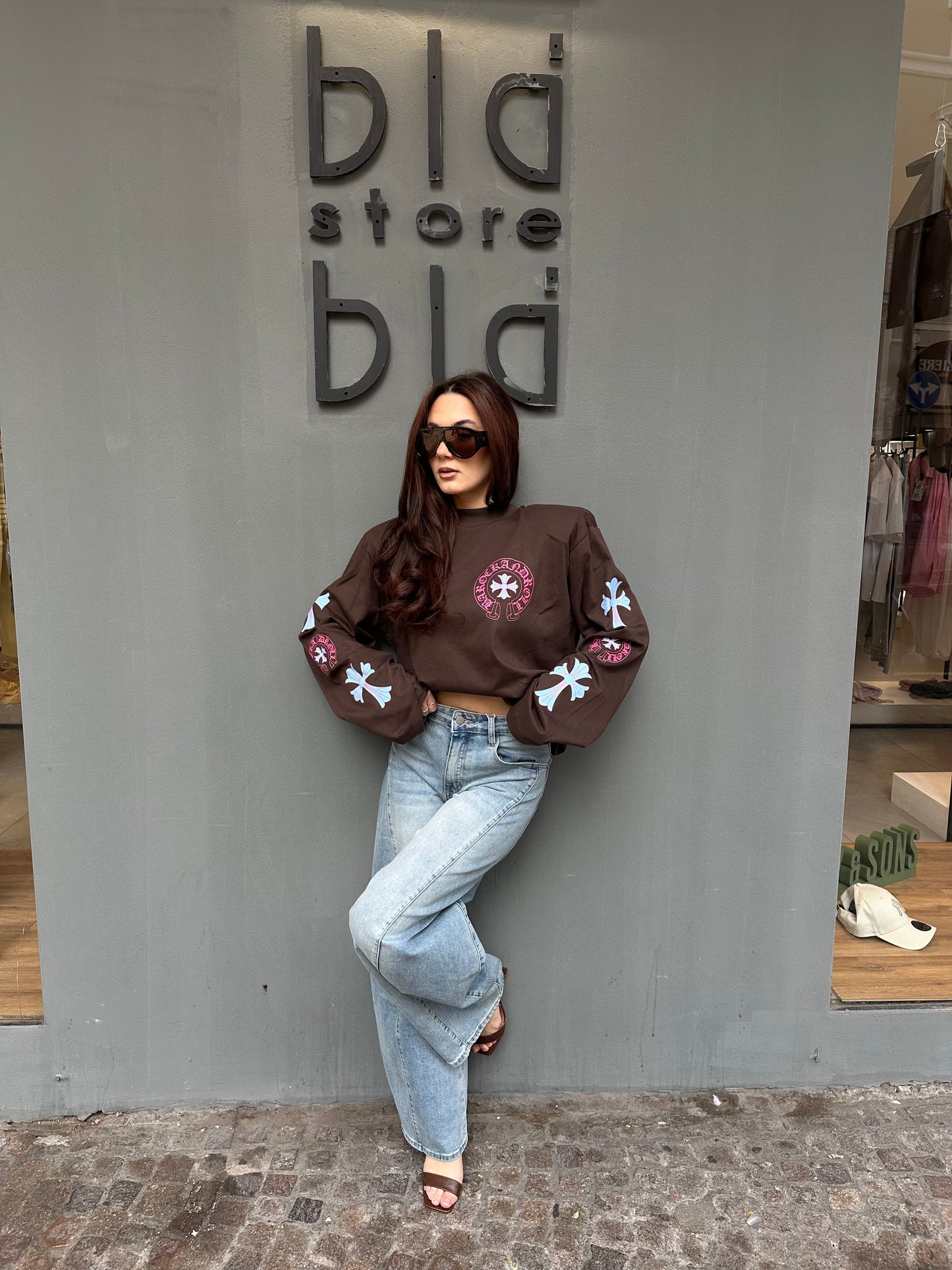 barock t-shirt m/m logo fronte