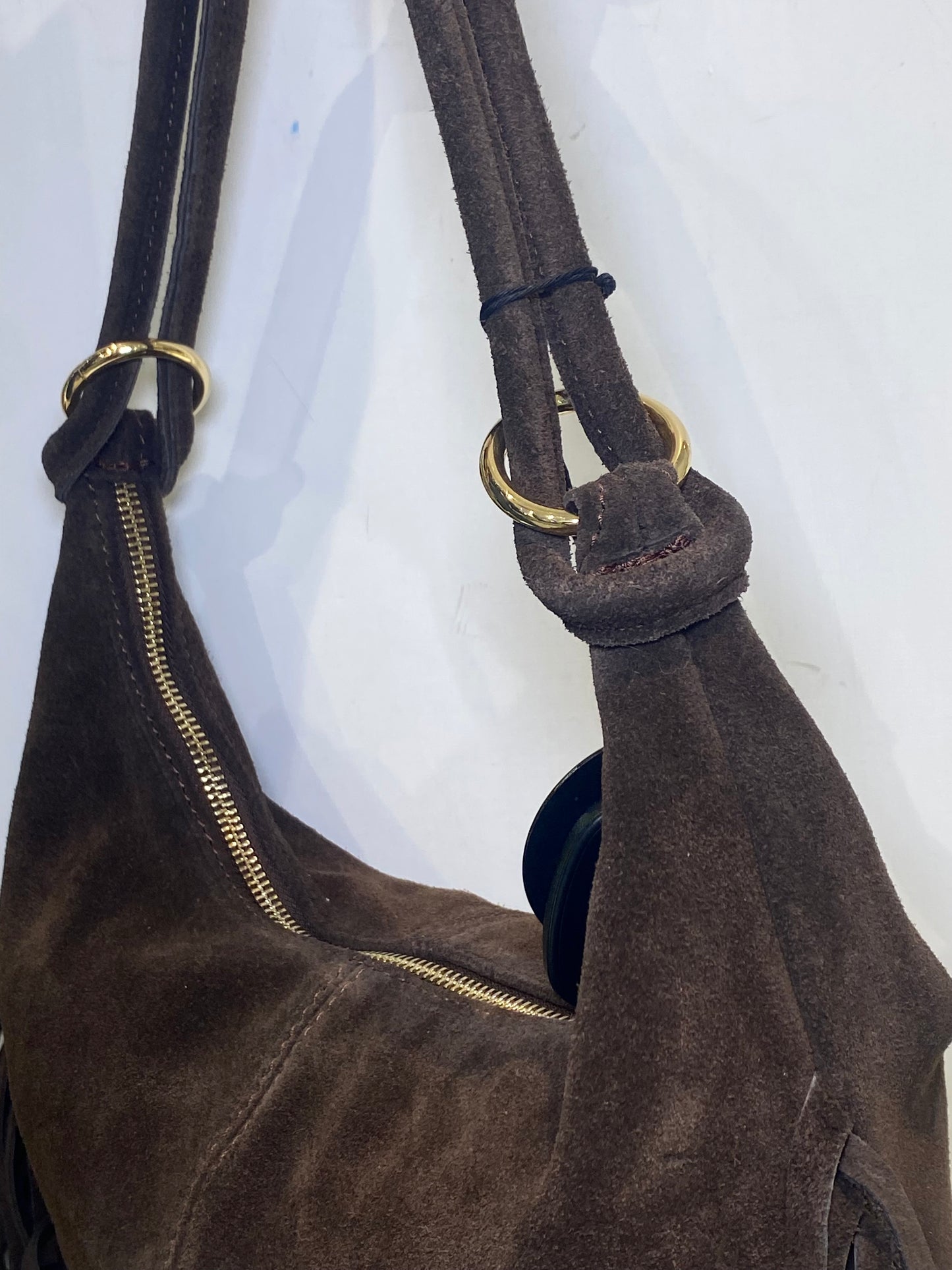 good vibes borsa frange manico